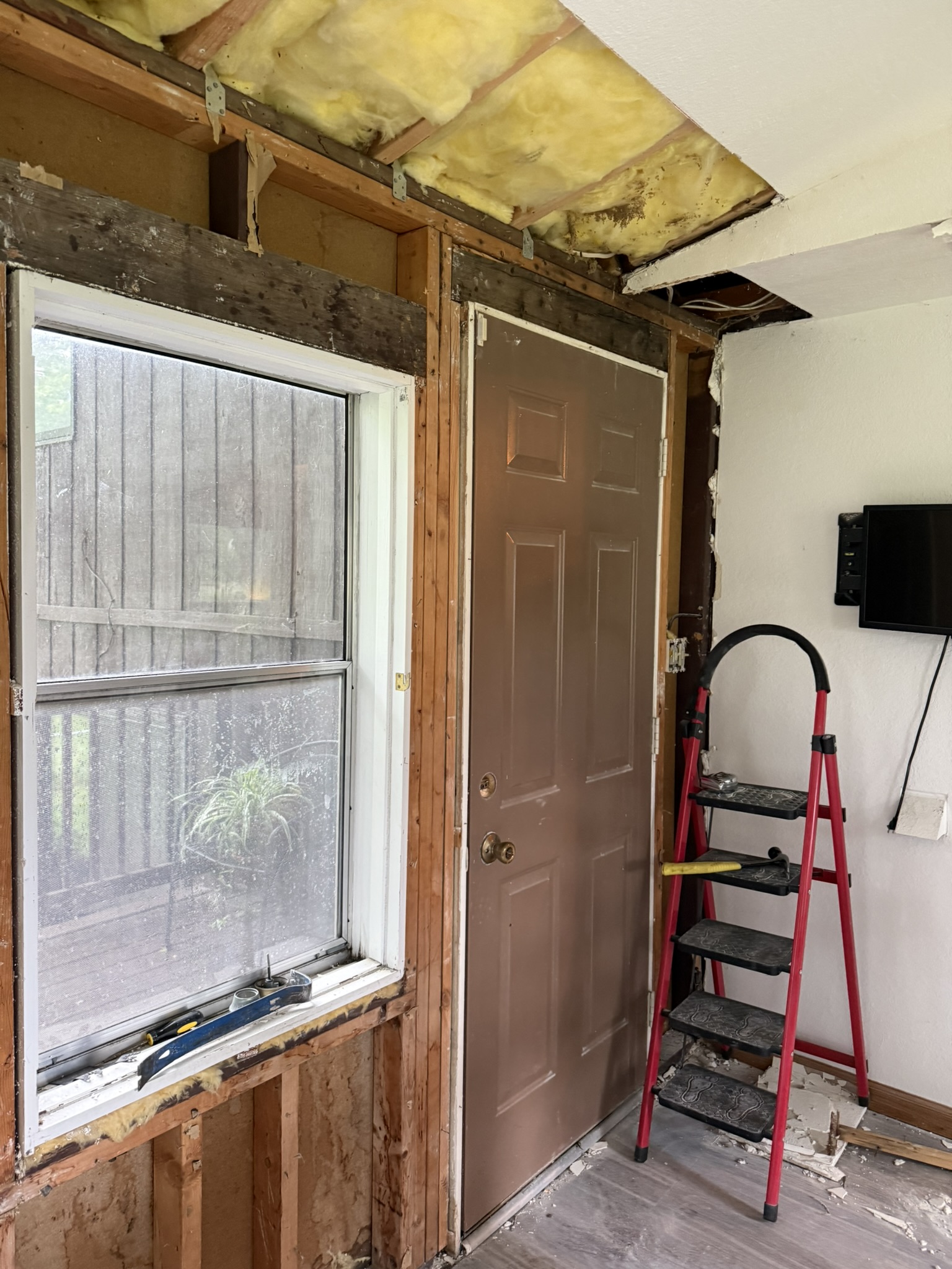 Sunroom Deck And Door Upgrade — Before
