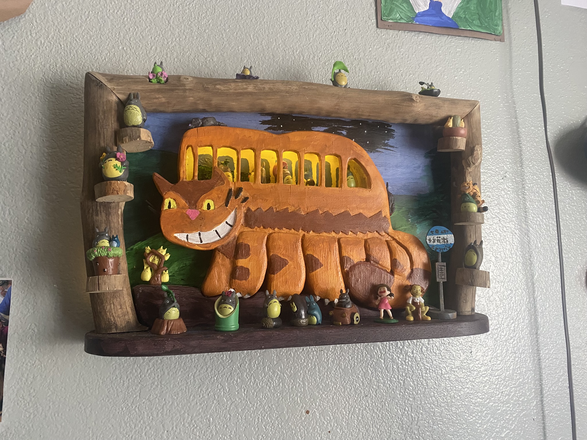 Hand-Painted Catbus Display Frame — photo 5