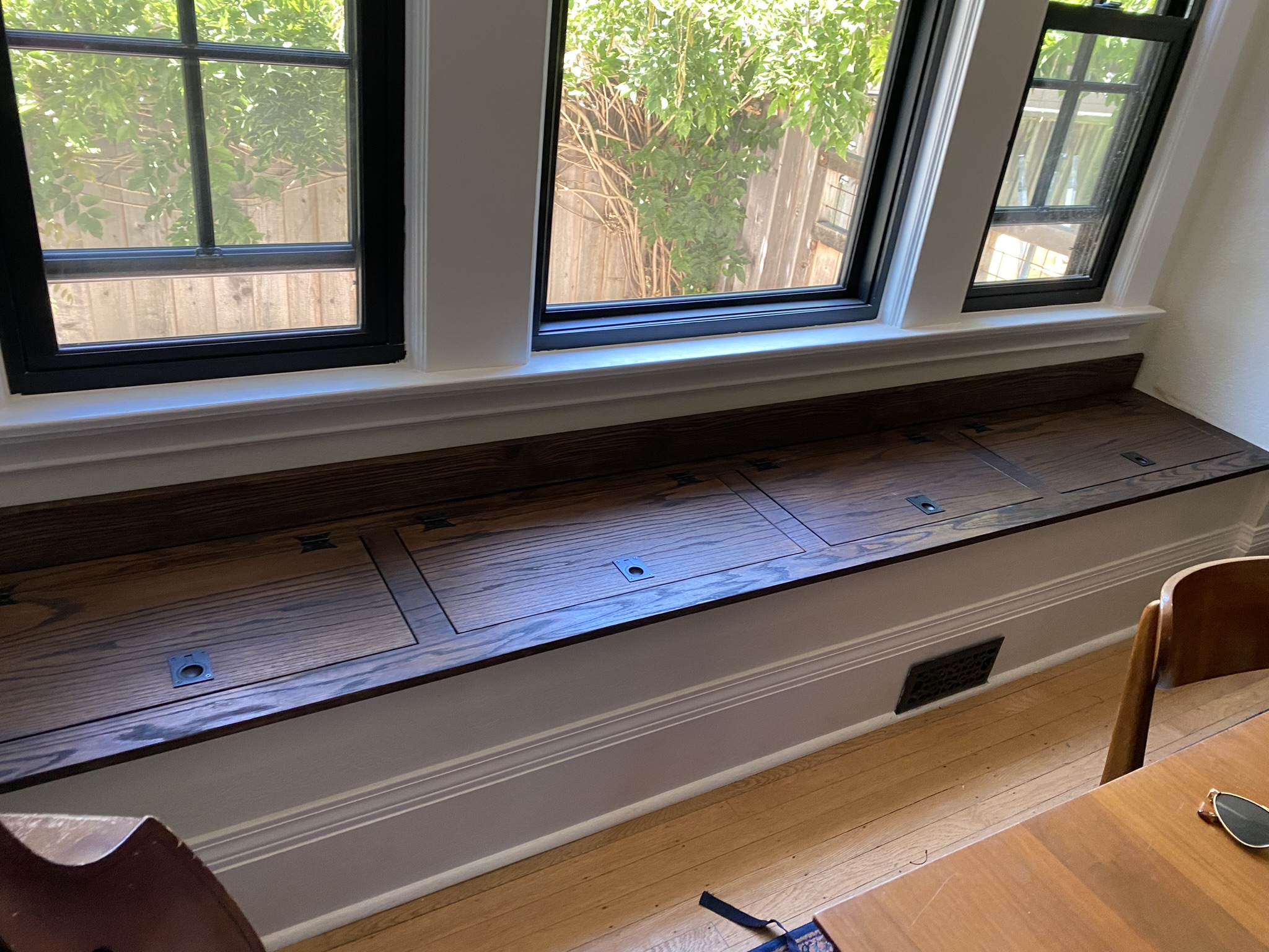 Solid Oak Window Bench Upgrade — photo 3