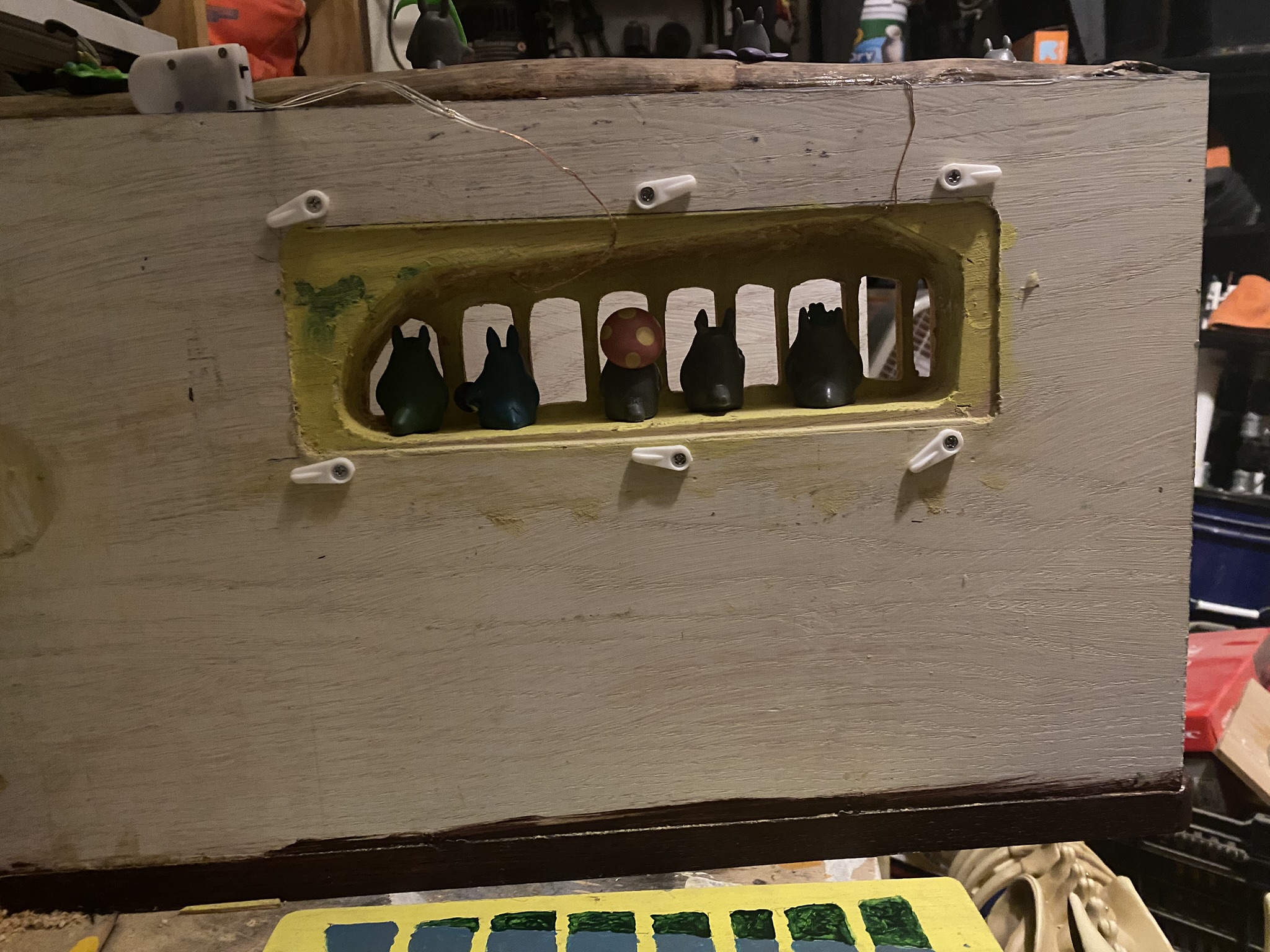 Hand-Painted Catbus Display Frame — photo 4